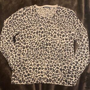 Leopard Print Women's Cardigan